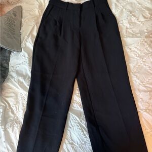Aritzia Wilfred Black Wide Leg Pants